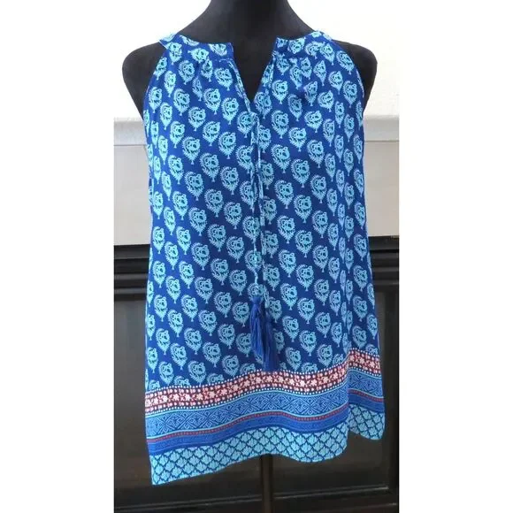 Rose & Olive Women's Boho Sleeveless Top medium NWOT - Picture 1 of 8